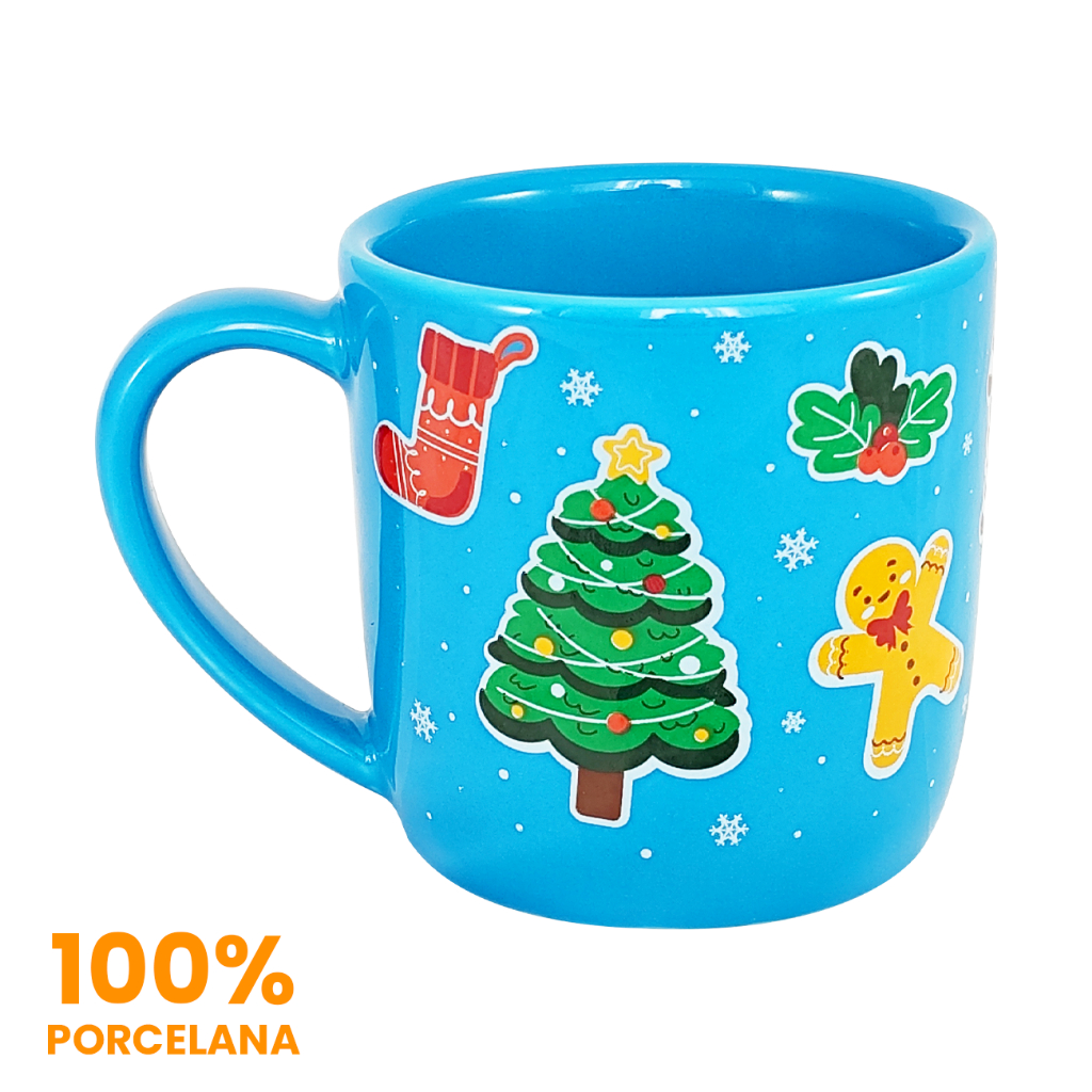 Caneca de Porcelana 350mL Natal Club Azu ...