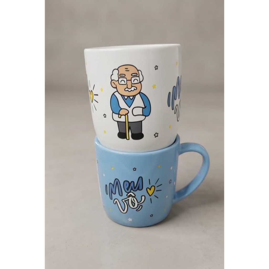 Caneca Porcelana Club 350ml Café Chá Cap ...