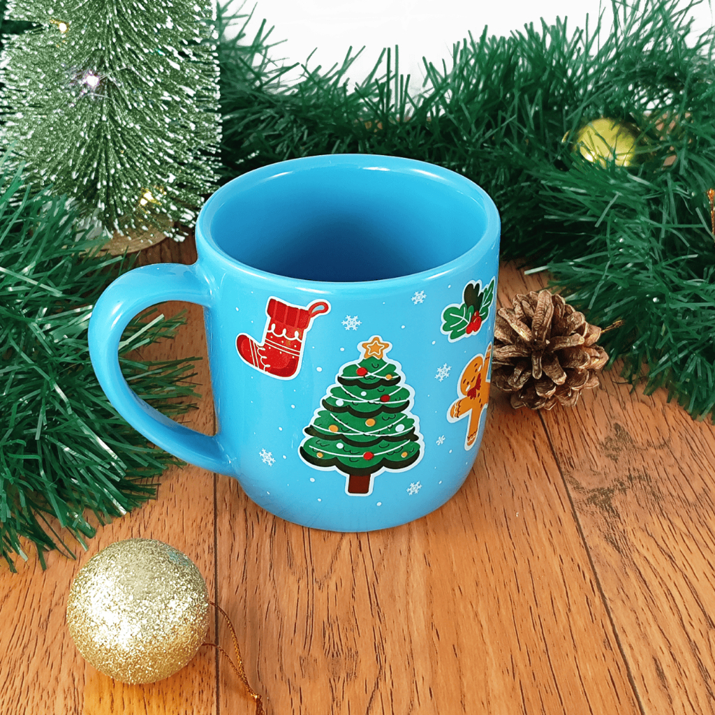 Caneca de Porcelana 350mL Natal Club Azu ...